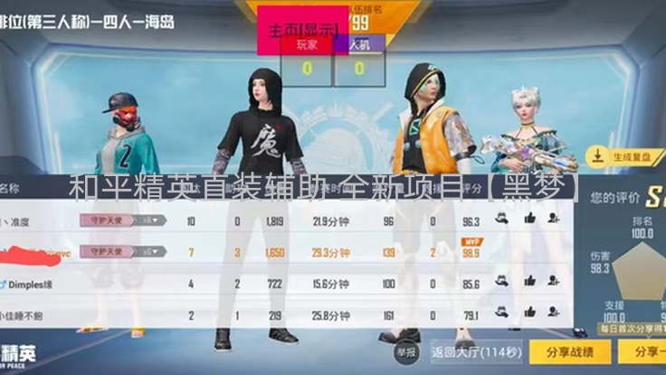 和平精英直装辅助 全新项目【黑梦】